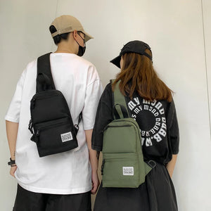 Waterproof Oxford Shoulder Bags Casual Crossbody Chest Waist Fanny Pack