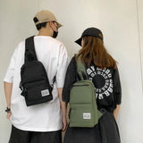 Waterproof Oxford Shoulder Bags Casual Crossbody Chest Waist Fanny Pack