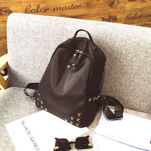 Waterproof Descent Backpack Style WOMEN'S Bag Rivet School Bag