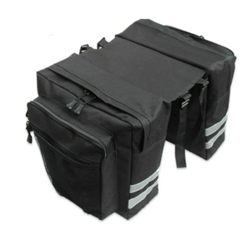 Waterproof Double Panniers Bag Bike Bicycle Cycling Rear Seat Trunk Rack Pack