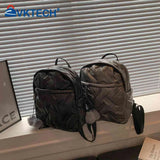 Waterproof Down Cotton School Bags Solid Women Student School Bags Casual