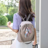 Waterproof Fabric Large Female Shoulder Bag Casual Travel Backpack
