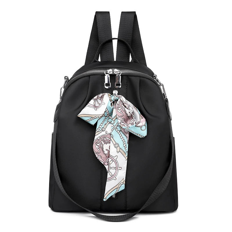 Waterproof Fabric Large Female Shoulder Bag Casual Travel Backpack