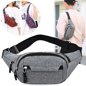 Waterproof Waist Bag for Sports and Travel, Unisex Fanny Pack
