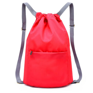 Waterproof Drawstring Backpack Lightweight Camping Beach Sport