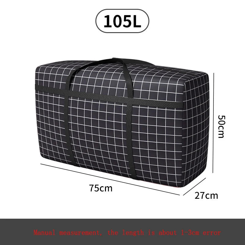 Waterproof Foldable Travel Bag Thick Clothes Storage Large Capacity Duffle Bag