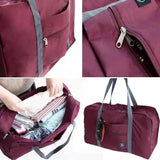 Waterproof Foldable Nylon Luggage Bag Casual Shoulder Bags
