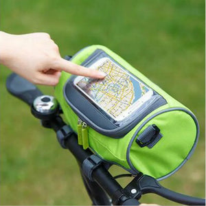 Waterproof Front Tube Handlebar Cylinder Bag for Bicycle