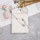 Marble Pattern Waterproof ID Case World Travel Passport Holder