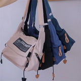Waterproof Japanese Harajuku Nylon Crossbody Bag Large Capacity Handbag