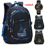 Waterproof Kids Backpack School Bags For Boys Large Orthopedic Primary Book Bag