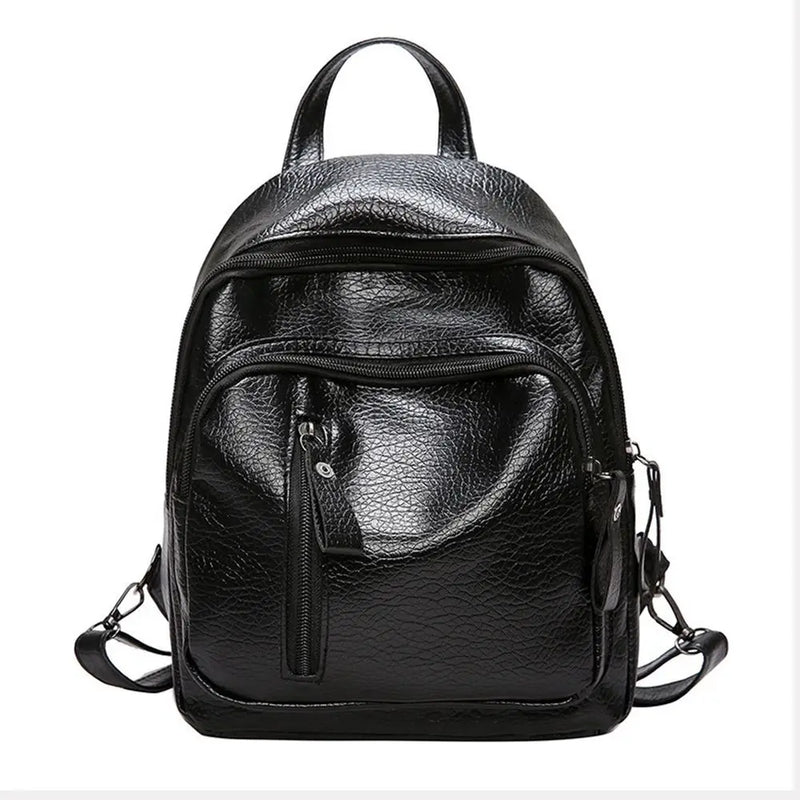 Waterproof Leather Women Backpack High Anti-theft Ladies Large Capacity Backpack