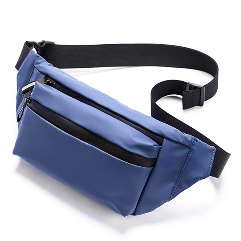 Waterproof Man Waist Bag Chest Pack Outdoor Fitness Crossbody Bag