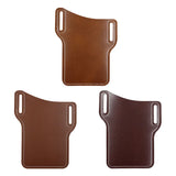 Waterproof Man Waist Bag Retro Leather Mobile Carrier Belt Pouch