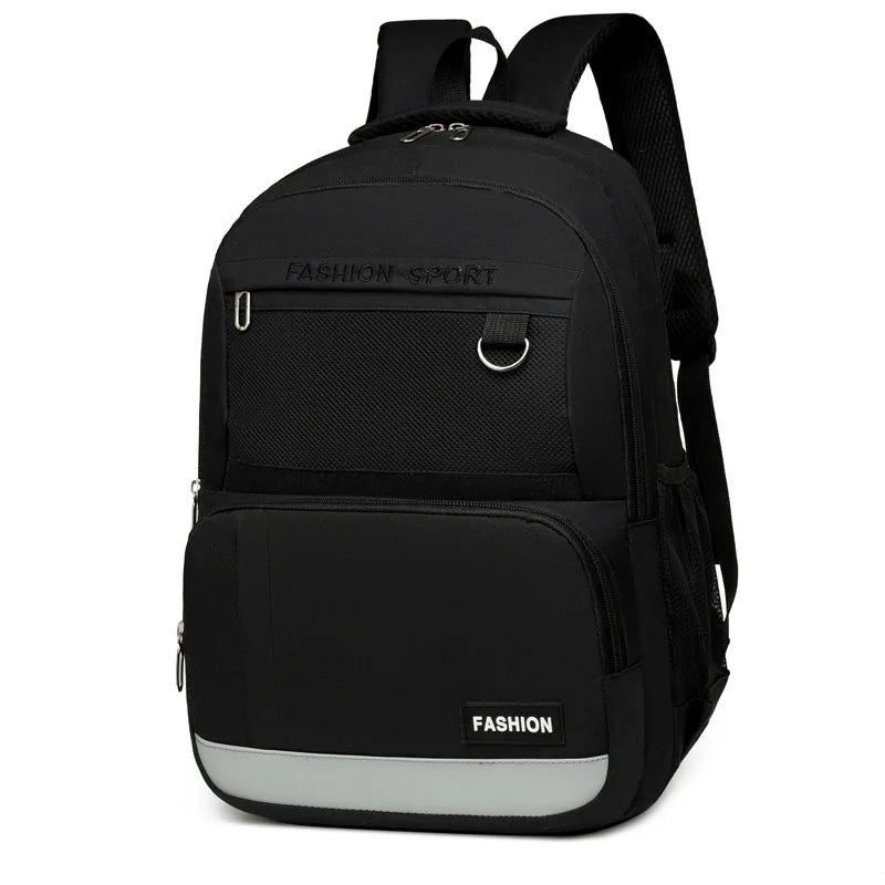 Waterproof Nylon Student School Backpack 15.6 Inch Laptop Bag