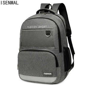 Waterproof Nylon Student School Backpack 15.6 Inch Laptop Bag