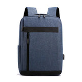 Waterproof Men's Backpack USB Port Canvas Backpack Casual School Rucksack