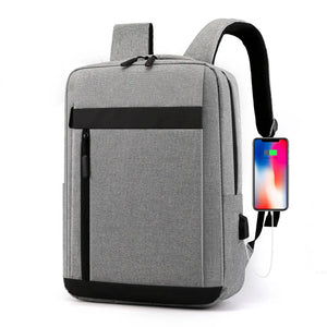 Waterproof Canvas Backpack USB Port