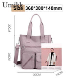 Waterproof Messenger Bags Casual Nylon Commute Bags Large Capacity