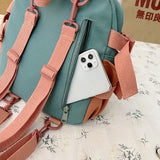 Waterproof Mini School Backpack for Women, Nylon Laptop Travel Bag