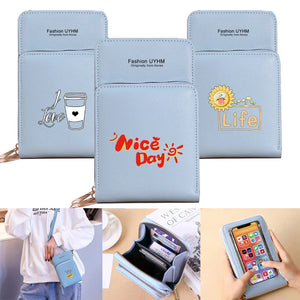 Waterproof Phone Bags Women Shoulder Bag Touch Screen Storage Purse