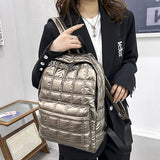 Waterproof Nylon Backpack Female Rucksack Travel School Bag