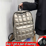 Waterproof Nylon Backpack Female Rucksack Travel School Bag