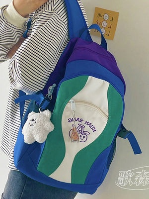 Waterproof Nylon Backpack Laptop Large Capacity Girls Bookbags