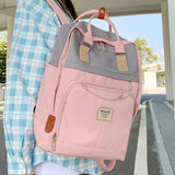 Waterproof Nylon Backpack for Women Men Boys Girls School Bag