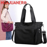 Waterproof Nylon Bag Women Large Laptop Handbags Shoulder Bag