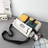 Waterproof Nylon Crossbody Bag for Women Men Messenger Bag