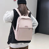 Waterproof Nylon Female Laptop Backpack Schoolbags Japanese Style