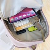 Waterproof Nylon Female Laptop Backpack Schoolbags Japanese Style