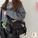 Waterproof Nylon Shoulder Bag Big Capacity Crossbody Messenger Bag