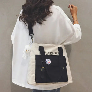 Waterproof Nylon Large Capacity Girl Shoulder Hand Bucket Bag