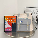 Waterproof Nylon Large Capacity Girl Shoulder Hand Bucket Bag
