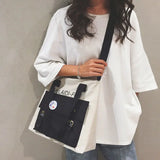 Waterproof Nylon Large Capacity Girl Shoulder Hand Bucket Bag
