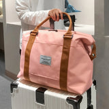 Waterproof Nylon Travel Bag Large Capacity Tote Handbag Weekend Duffle