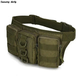 Waterproof Nylon Men Fanny Pack Tactical Military Army Waist Bag Hiking