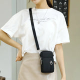 Waterproof Nylon Phone Bag Women's Mini Messenger Crossbody Clutch
