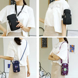 Waterproof Nylon Phone Bag Women's Mini Messenger Crossbody Clutch