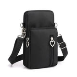 Waterproof Nylon Phone Bag Women's Mini Messenger Crossbody Clutch
