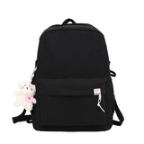 Waterproof Nylon School Backpack for Teen Girl