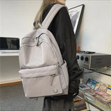 Waterproof Nylon School Backpack for Teenagers Girls Outdoor Travel Bag