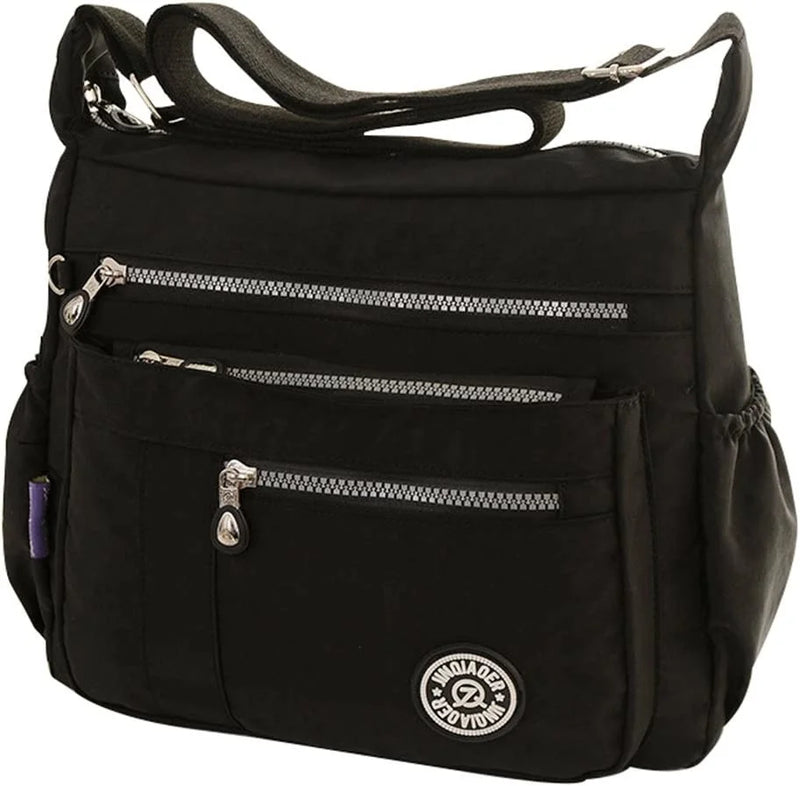 Waterproof Nylon Shoulder Bags Canvas Messenger Bag For Women Female Crossbody B