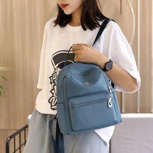 Waterproof Nylon Shoulder School Bags Travel Bagpack Girls Patchwork Backpack