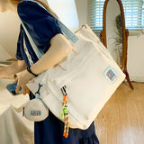 Waterproof Nylon Tote Bag Large Capacity Female Student Canvas Bag Women Handbag