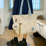 Waterproof Nylon Tote Bag Large Capacity Female Student Canvas Bag Women Handbag