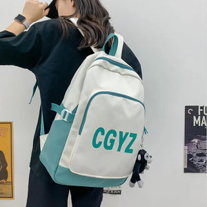 Waterproof Nylon Women Backpack for School