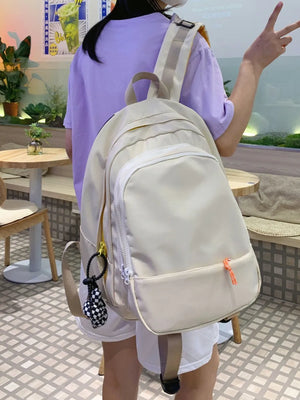 Waterproof Nylon Women Backpack Multi-pocket Laptop Back pack